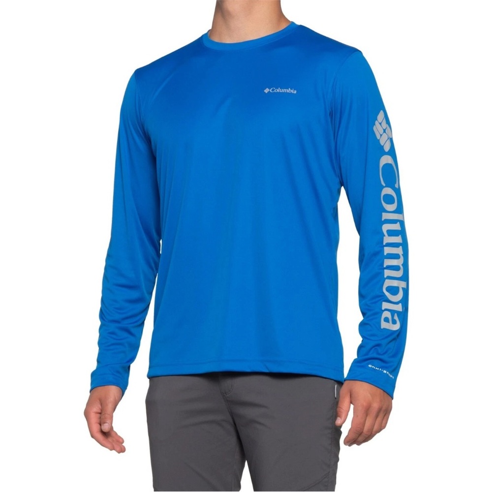 Columbia Rapid Creek Omni Shade Sun Fishing long sleeve blue men’s top size 2x